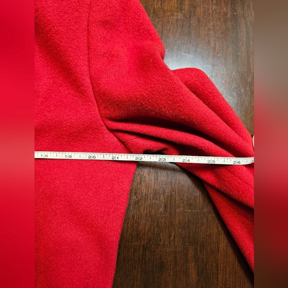 LL Bean Vintage Bright Red Blazer Size 12P - Picture 7 of 9